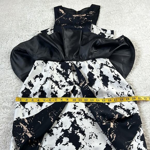 Alejandra de Coss for Inspirare Miss marble peplum sheath cocktail party dress 8 - Picture 9 of 13